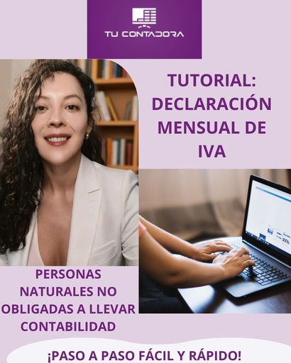 Tutorial para declaración mensual de IVA para personas naturales no obligadas a llevar contabilidad